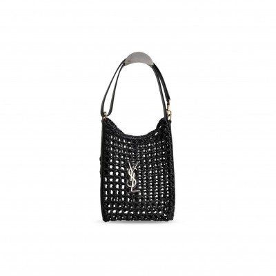 YSL OXALIS MINI RAFFIA SHOULDER BAG 840042 (25*19*2cm)